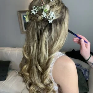 bridal boho hair